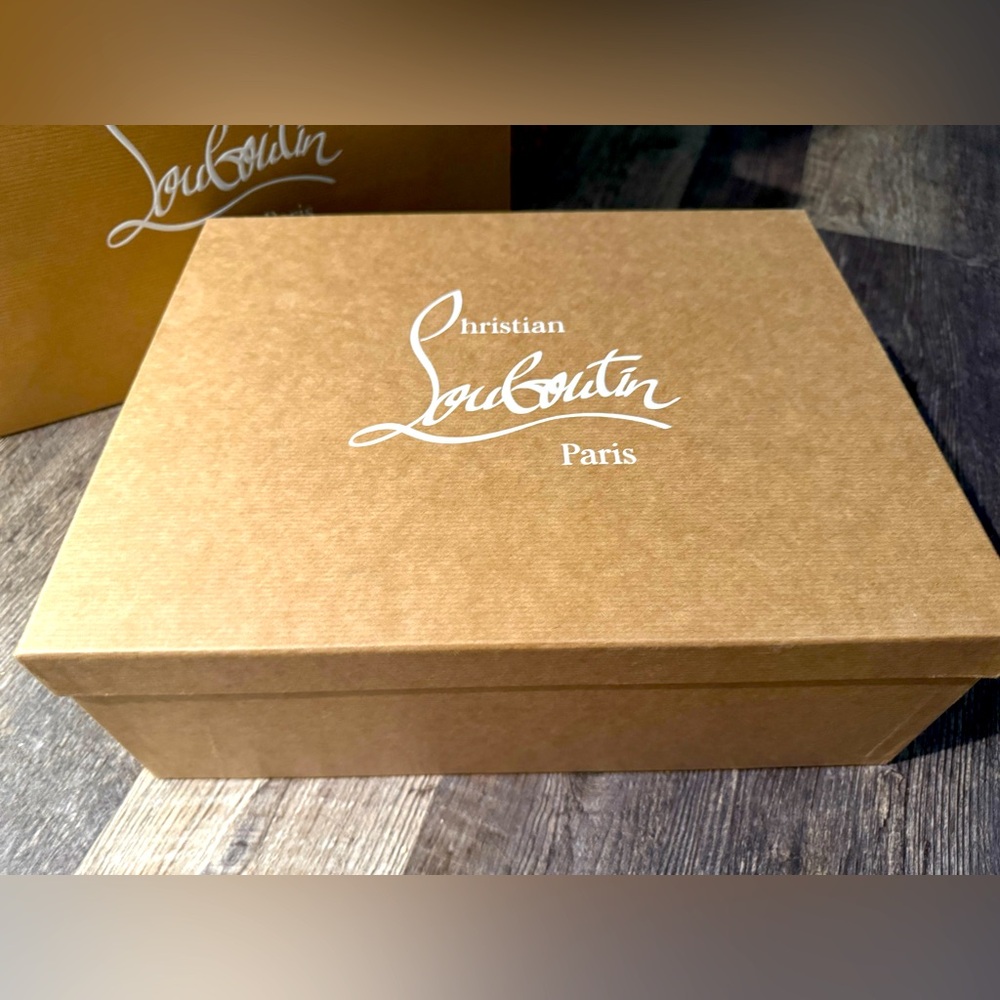 Cristian louboutin empty shoes box and gift bag